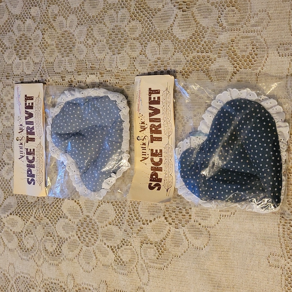 Two Auntie's Attic Spice Trivets